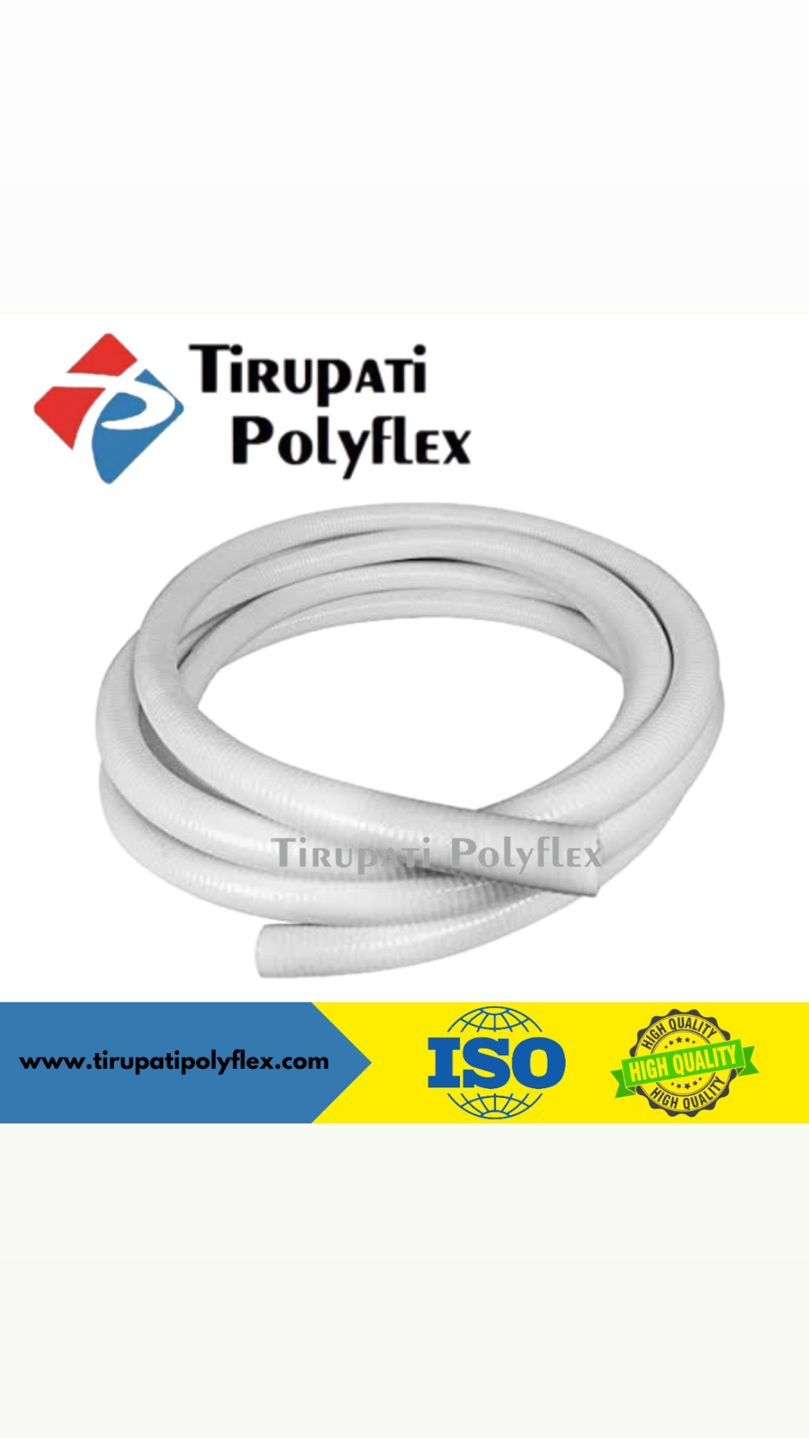 Anmol Pvc Flexible Milky White Suction Hose - 6-100 Kgs | All Colours Available, Durable And Versatile