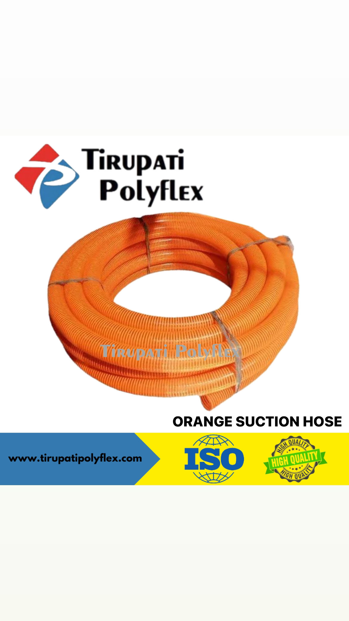 Anmol Pvc Flexible Spiral Suction Hose - Size: 0.75 To 8 Inch, Weight: 6 To 100 Kg | Maximum Suction Power, Durable, Flexible, Leak-resistant