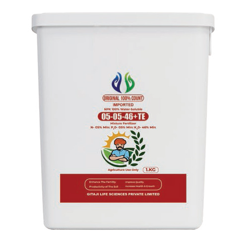 Npk-05-05-46-Water Soluble Mixture Fertilizer - Application: Agriculture