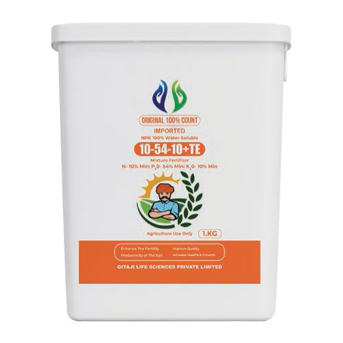 Npk-10-54-10- Water Soluble Mixture Fertilizer - Application: Agriculture