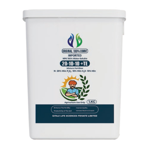 Npk-20-10-10+Te Water Soluble Mixture Fertilizer Application: Agriculture