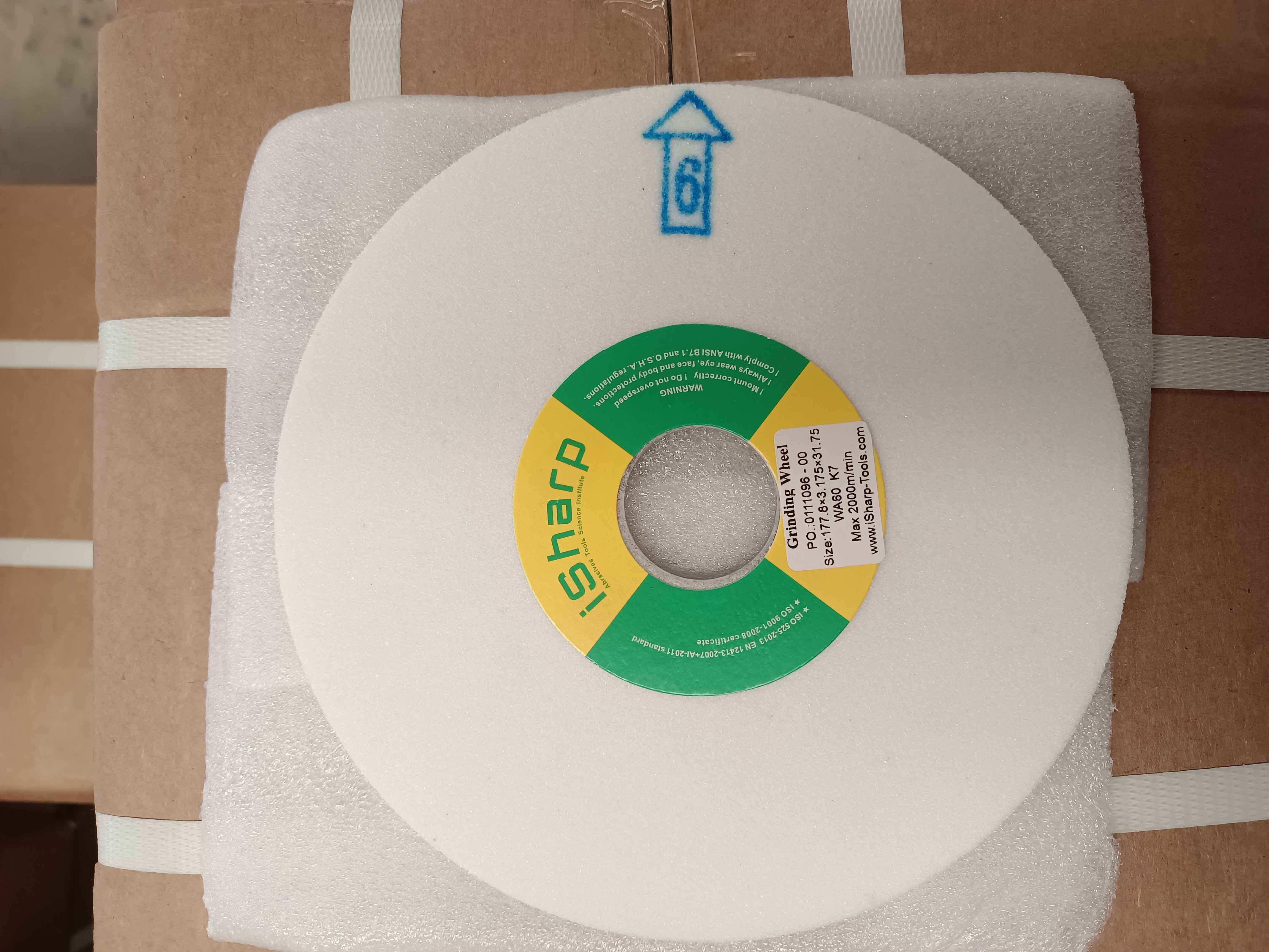 Vitrified Grinding Wheel - Aluminum Oxide, Precision Blended For Alloy Steel And Malleable Iron Grinding, Optimal Durability And Performance