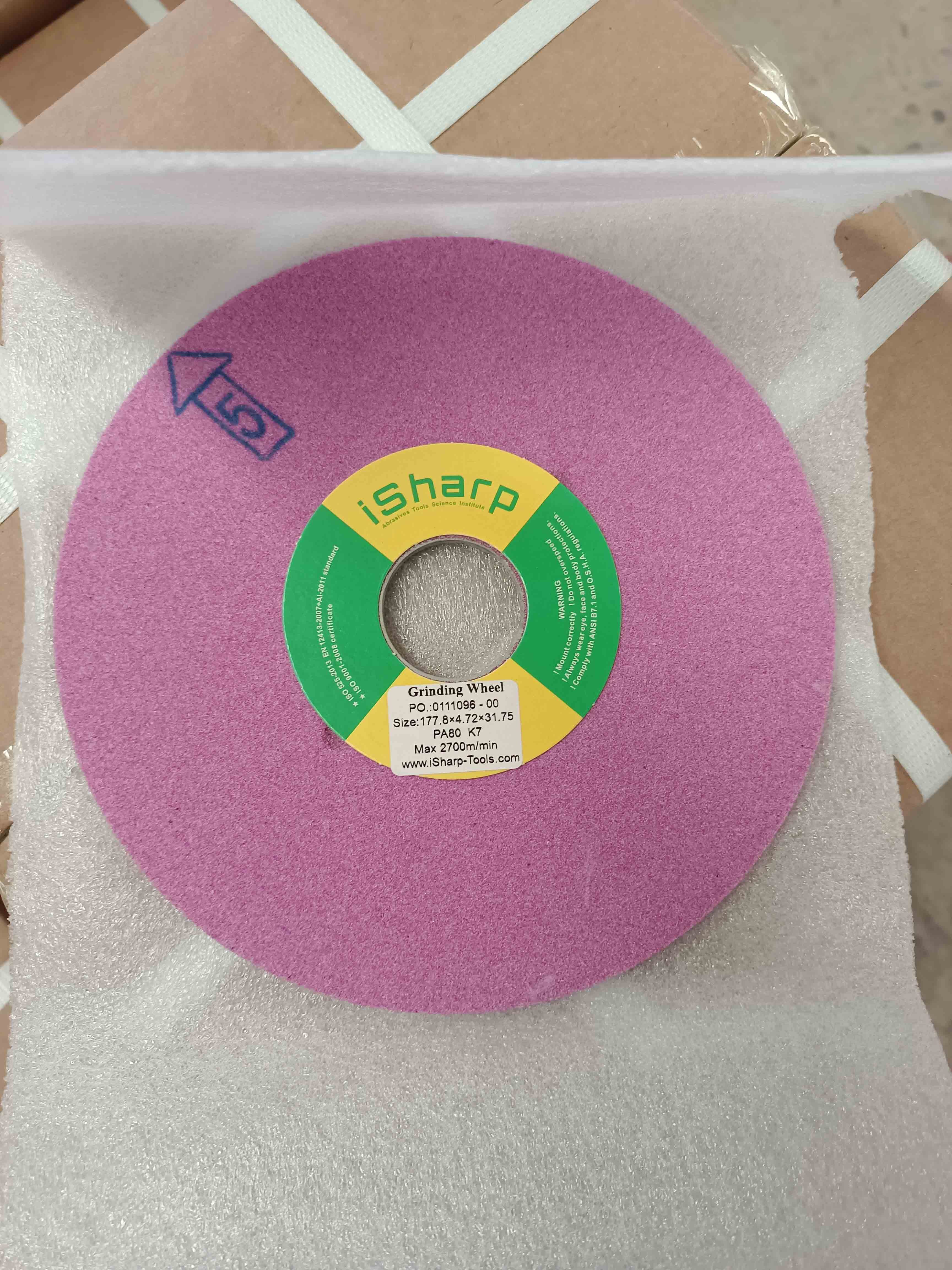 Vitrified Grinding Wheel - Aluminum Oxide, Precision Blended For Alloy Steel And Malleable Iron Grinding, Optimal Durability And Performance