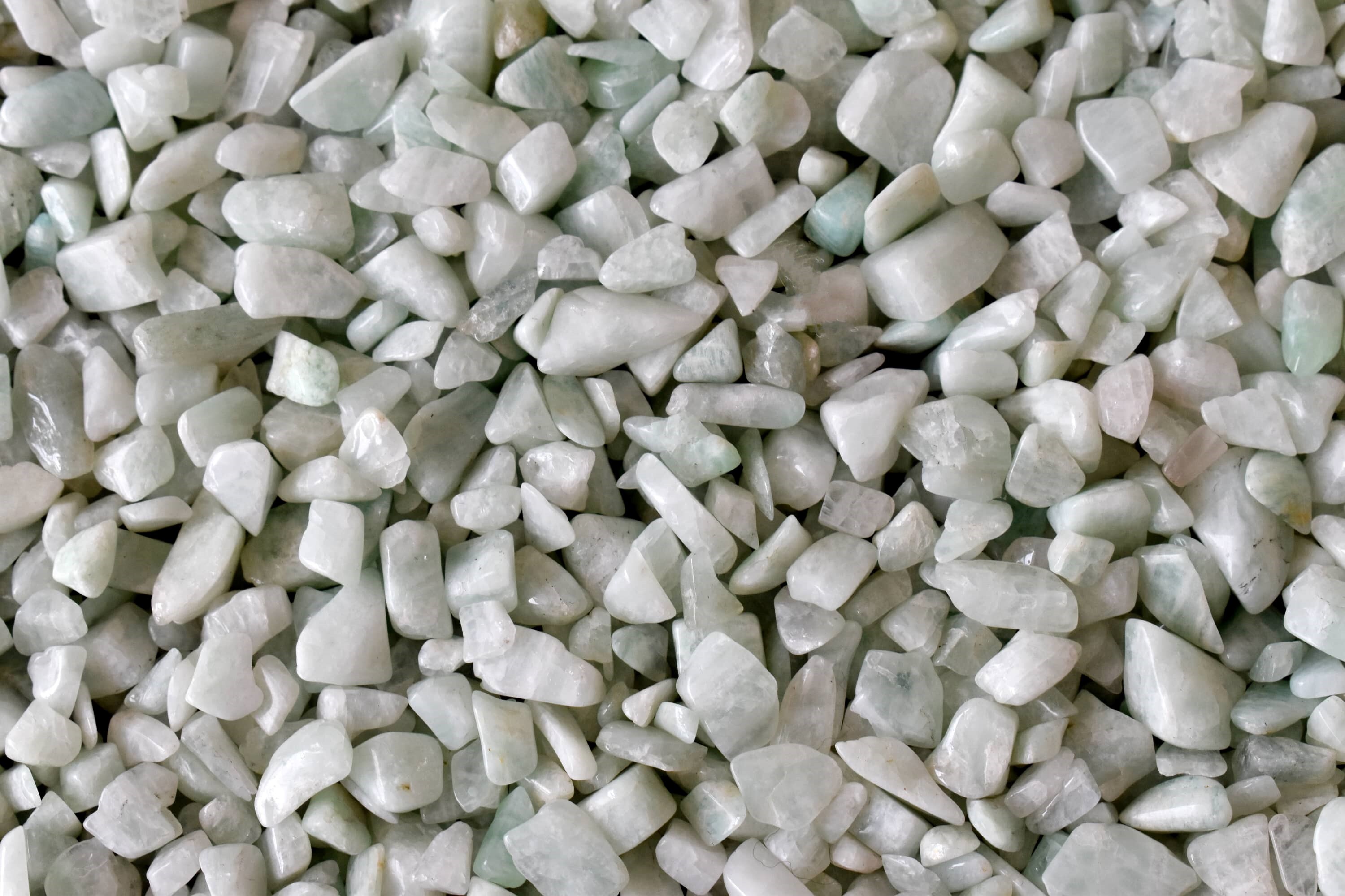 Amazonite Gemstone Chips Loose Crystal Chips - Aaa Grade, Undrilled Natural White Chips , Resealable Bag For Easy Storage