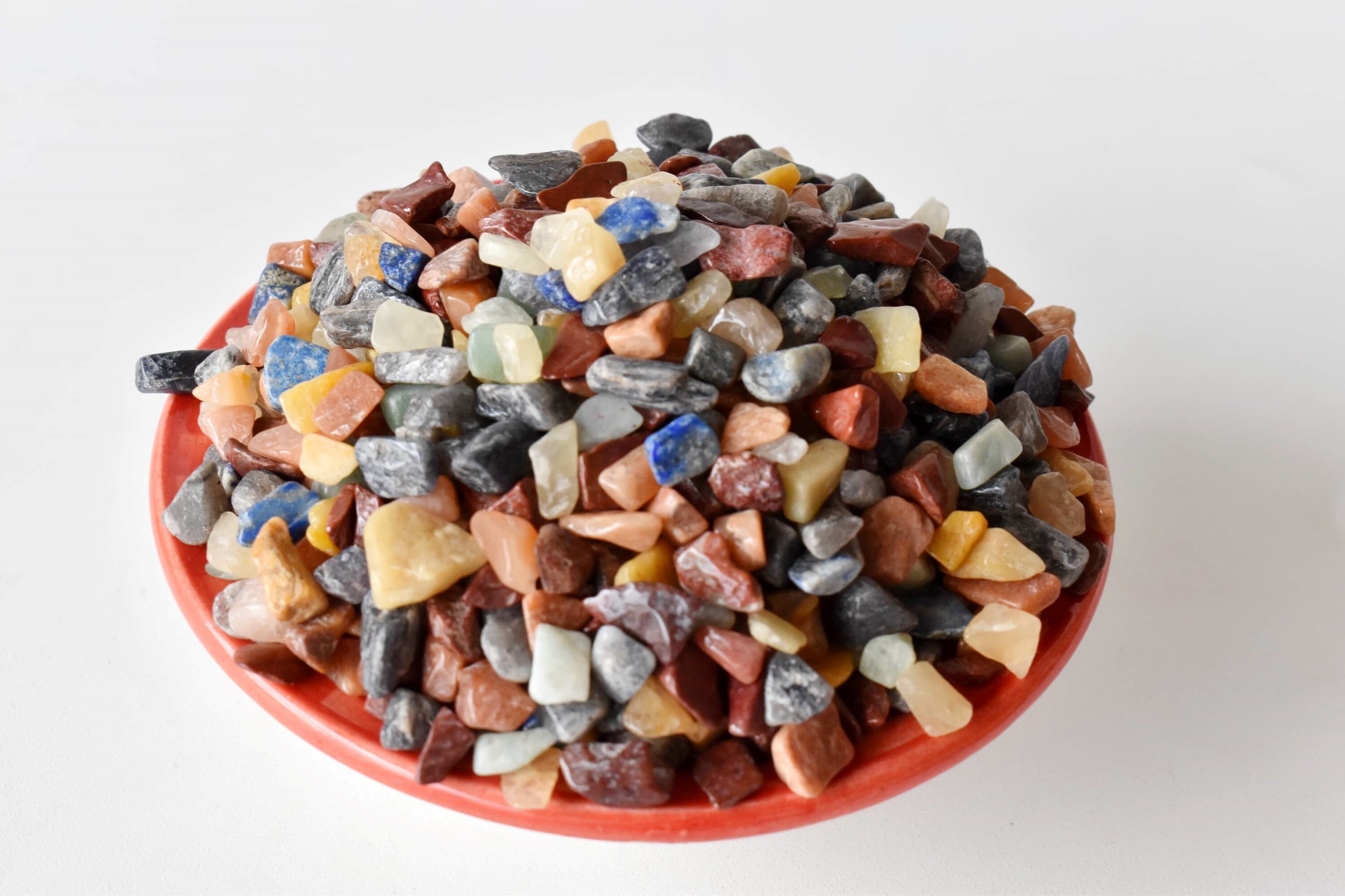 Mix Agate Gemstone Chips Loose Crystal Chips - Raw Natural Undrilled Unpolished Gemstone Material, Standard Size Multicolour Variety