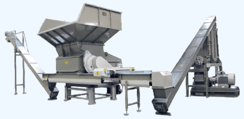 SHREDALL Industrial Waste Shredding System - Double Shaft, 500 kgs/hr to 5000 kgs/hr Capacity, Energy-Efficient, User-Friendly Interface, Compliant with Environmental Standards