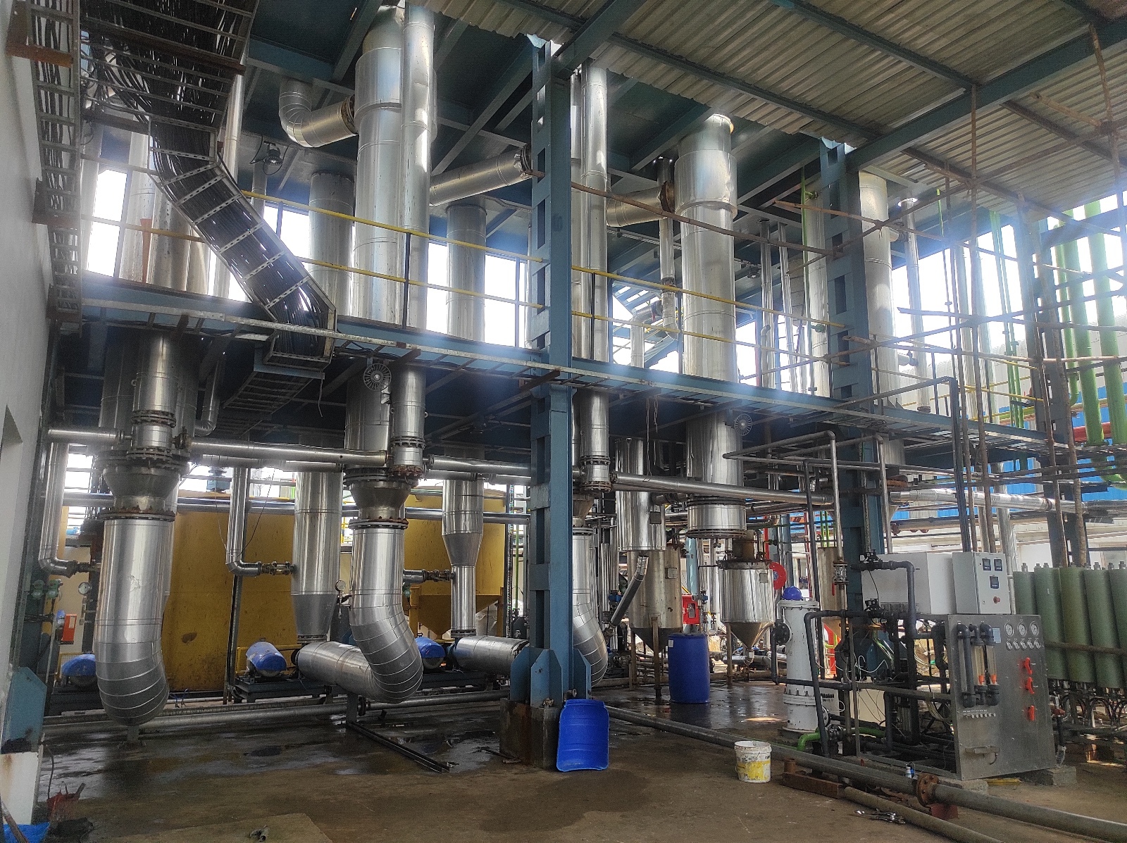 Multi Effect Evaporation Plant - Stainless Steel, Electric Powered, 18-month Warranty | High Efficiency For Chemical, Pharmaceutical, And Food Processing Applications