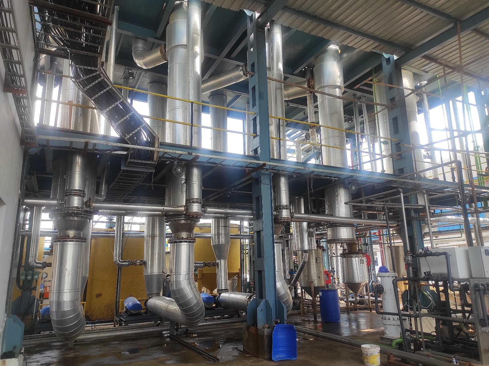 Multi Effect Evaporation Plant - Stainless Steel, Electric Powered, 18-month Warranty | High Efficiency For Chemical, Pharmaceutical, And Food Processing Applications