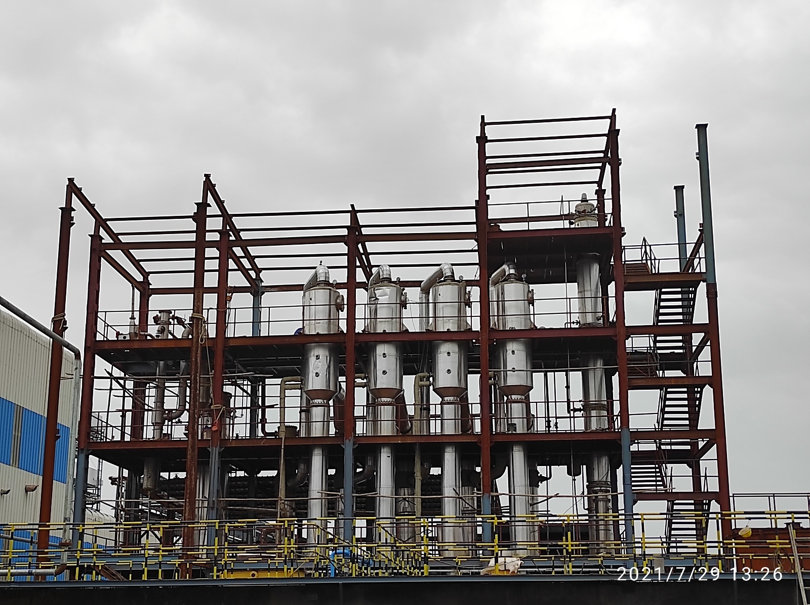 Industrial Evaporation Plant - Stainless Steel, Electric Power Source | Zero Liquid Discharge System, Advanced Drum Evaporator Technology