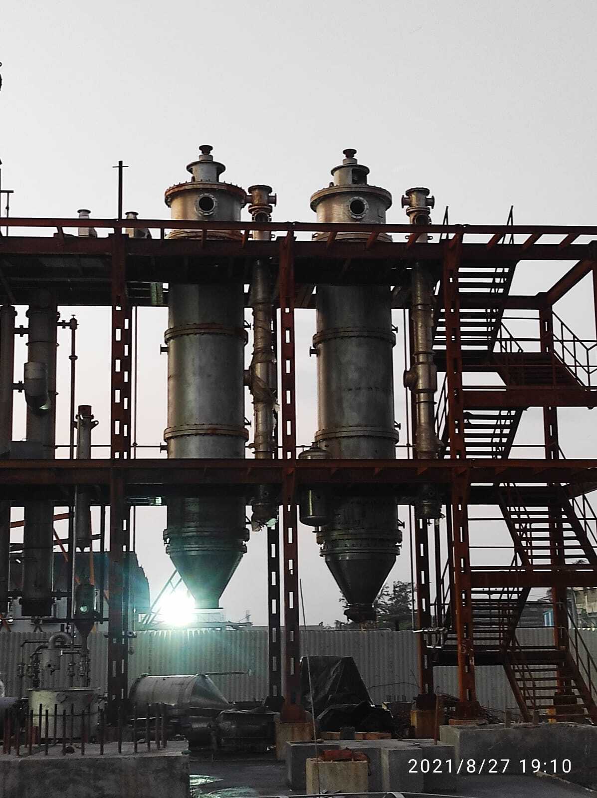 Industrial Evaporation Plant - Stainless Steel, Electric Power Source | Zero Liquid Discharge System, Advanced Drum Evaporator Technology