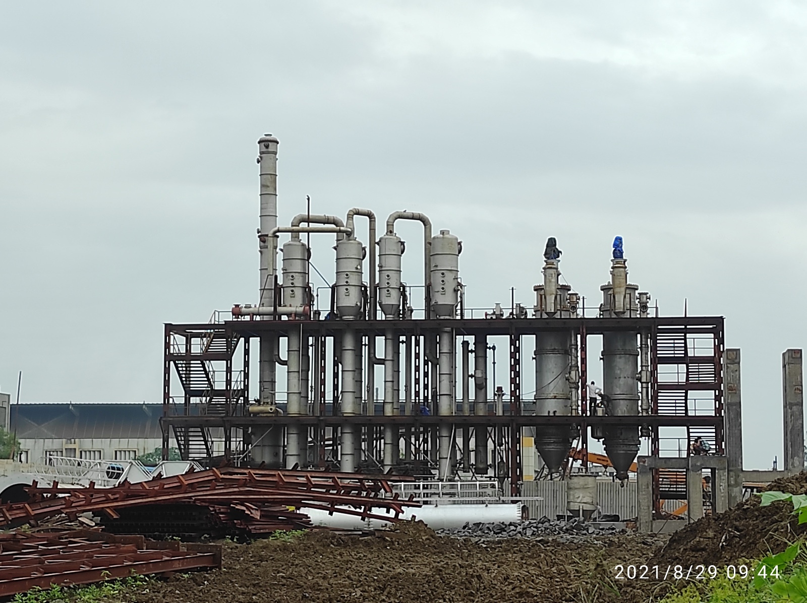 Industrial Evaporation Plant - Stainless Steel, Electric Power Source | Zero Liquid Discharge System, Advanced Drum Evaporator Technology