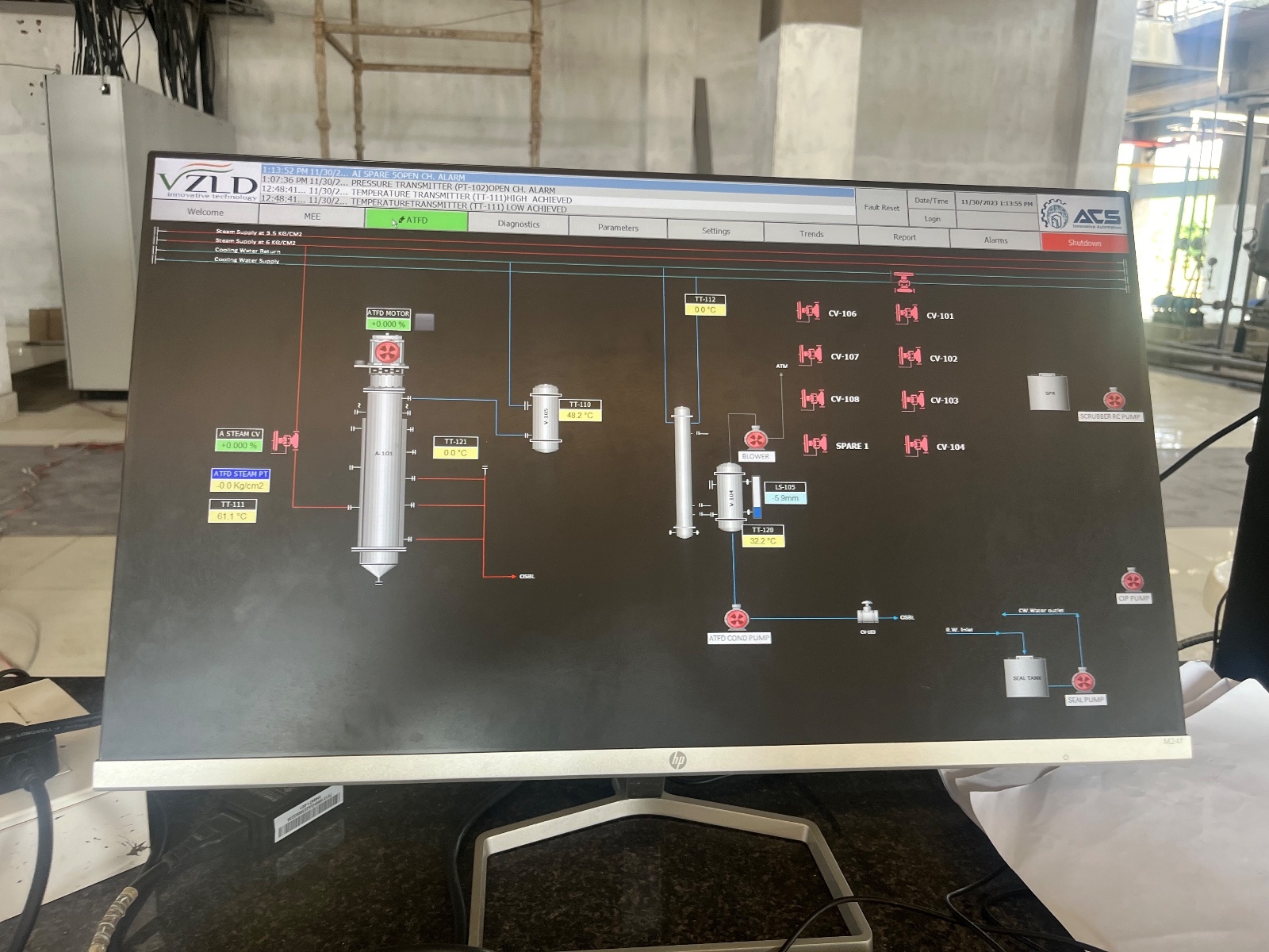 Multi Effect Evaporation System For Food Industries - Warranty: 18 Month