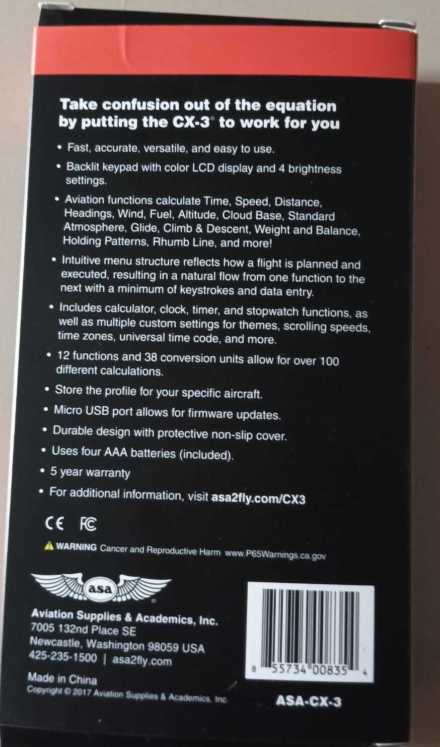 Cx-3 Flight Computer - Weight: 100 Grams (G)