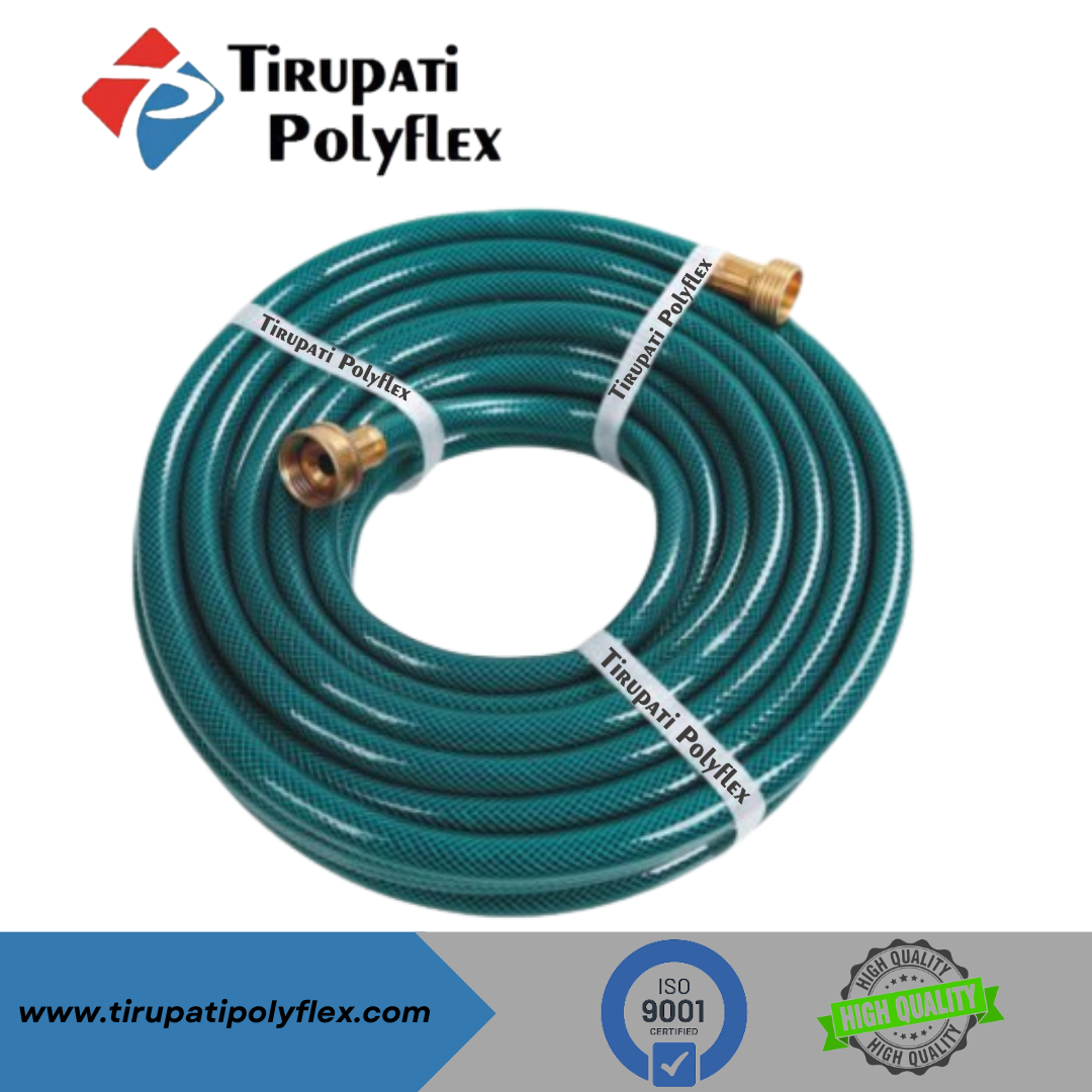 Green Black Hose - Pvc Braided Hose, 2mm-75mm Size | Strong, Flexible, Kink-resistant For Agriculture And Industrial Use, High-pressure Durability