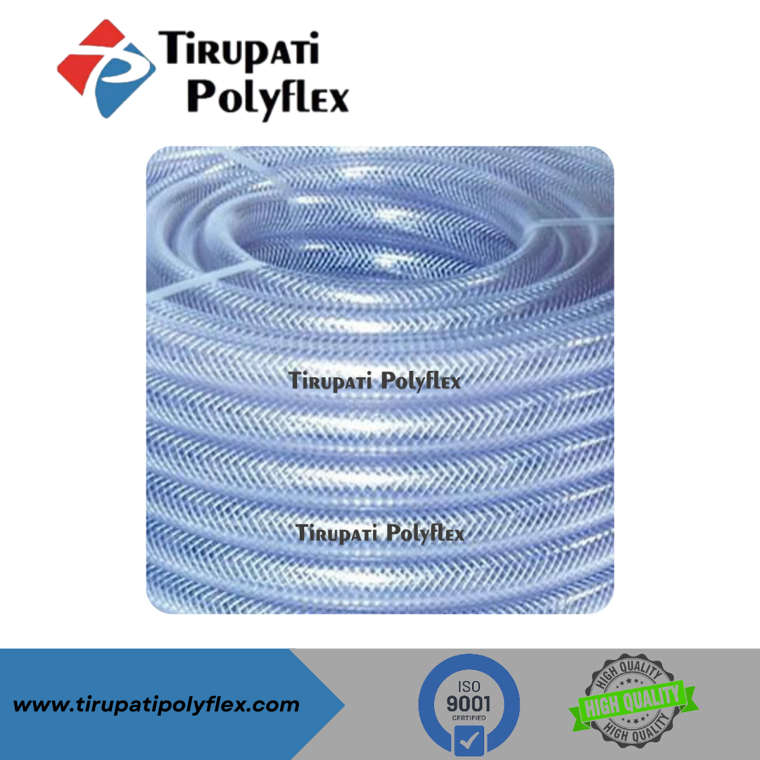 Braided Transparent Hose - 30-100 Meter Length, 2mm-75mm Size | Transparent Material For Agriculture And Industrial Usage