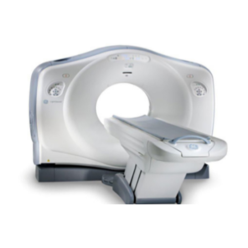 GE Lightspeed Ultra 8 Slice CT Scan Machine - Stainless Steel & PVC, High-Quality Imaging for Medical Labs and Hospitals