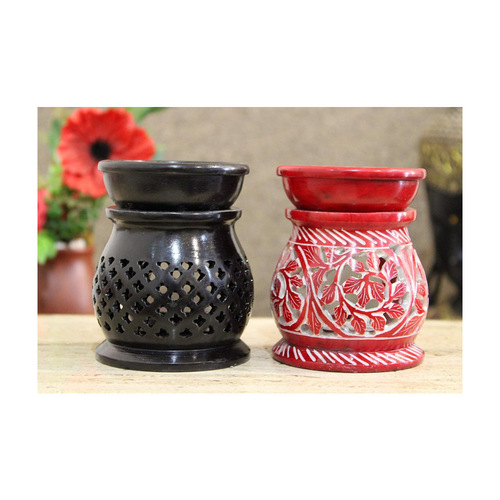 हैंडमेड अद्भुत साबुन पत्थर हाथ की नक्काशी वाला सुगंधित तेल बर्नर