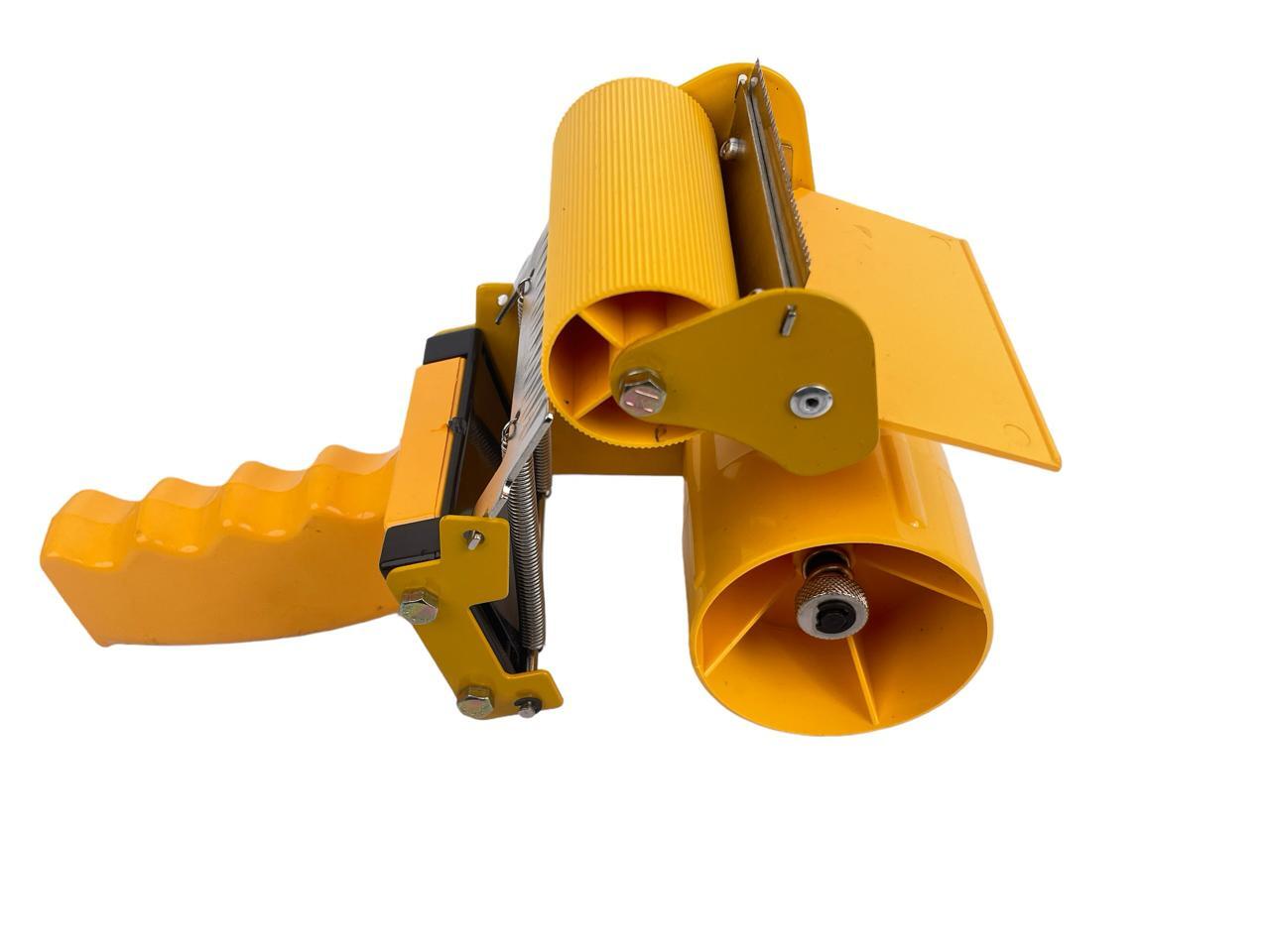 Tape Dispenser 3 - Aluminium Foil Tamper-proof Lid, 3 Inch Diameter, Yellow, Manual Automation Grade, Ideal For Industrial Usage