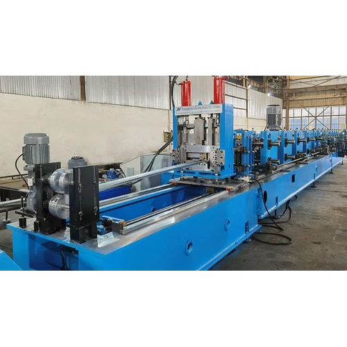 Fully Automatic Steel Structural Profile Roll Forming Machine - Color: Blue