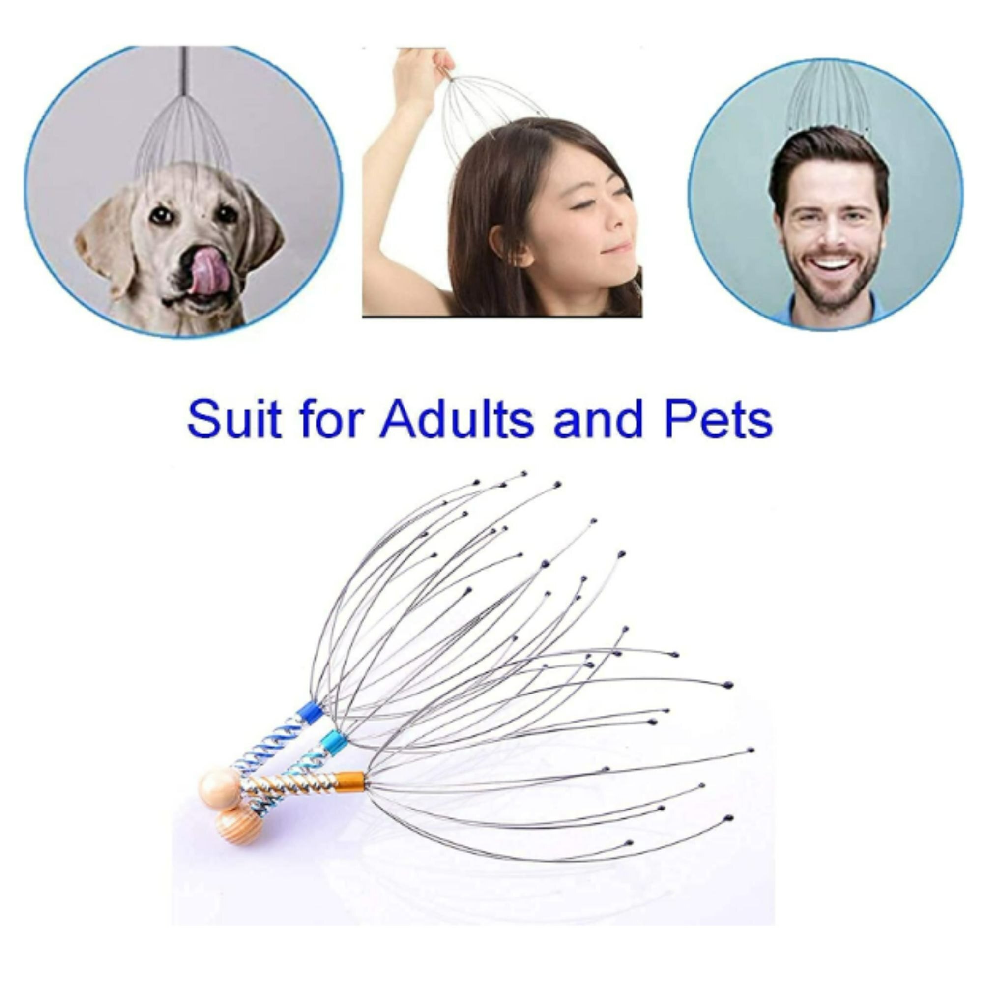 Head Massager - Ergonomic Design , Relaxation & Stress Relief With Multiple Intensity Levels