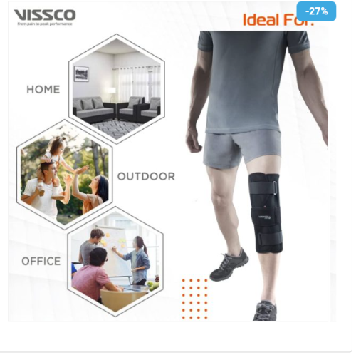 Pro- Knee Stabilizer -Short(p.c.no: 2702) (S/m/l/xl/xxl) - Color: Black