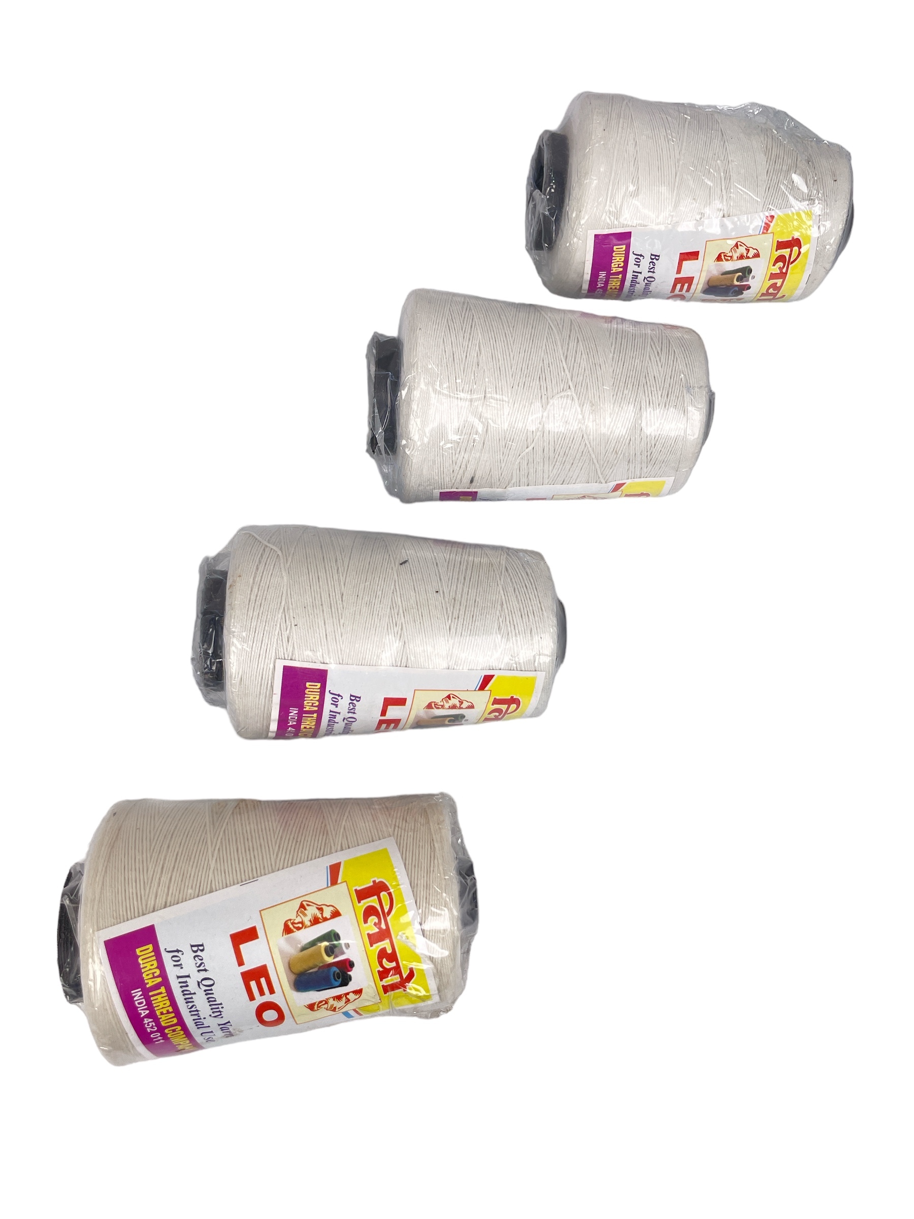 Bag Closing Threads - Soft Pet Material, 3-side Seal Design, White Color, 1-year Warranty