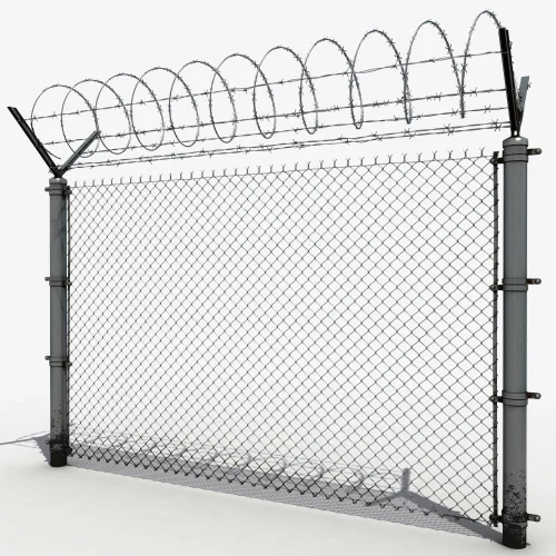 Silver Boundary Wall Fencing Wire