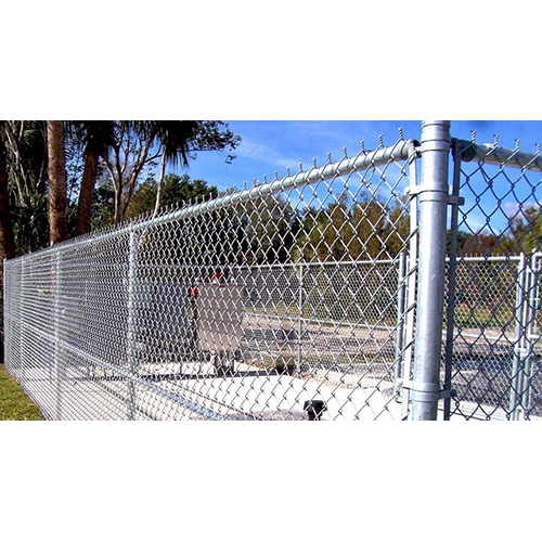 Commercial Chain Link Fencing - Mild Steel, 6 Feet Tall x 500 Meters Long, Silver Color, 50 x 50mm Mesh Size, Durable Design with Warranty