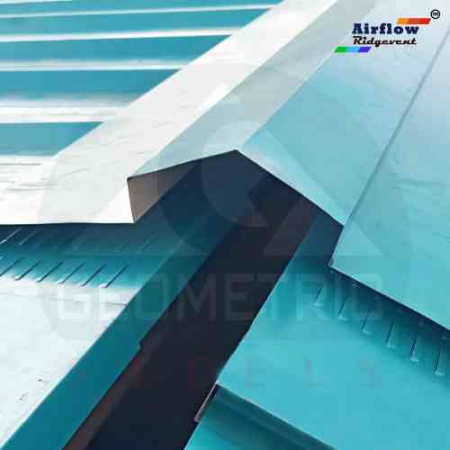 Hat Top Airflow Ridgevent - Color-coated Galvanized Steel, Versatile Installation For All Roof Profiles, Maintenance-free Natural Ventilation With High Airflow Efficiency