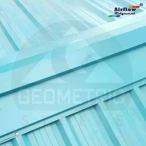 Hat Top Airflow Ridgevent - Color-coated Galvanized Steel, Versatile Installation For All Roof Profiles, Maintenance-free Natural Ventilation With High Airflow Efficiency