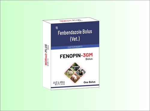 Fenbendazole Bolus - 3GM Dosage, White Color | Treatment of Internal Parasites in Livestock, Long Lasting Effect