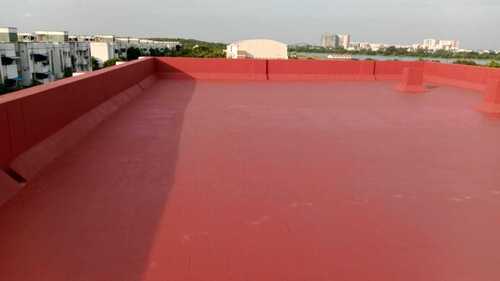 Terrace Waterproofing - Polyurethane, 2-3 mm Thickness, Red Color | 10-12 sq m/L Coverage, 4-6 Hours Drying Time, -20°C to 70°C Temperature Range
