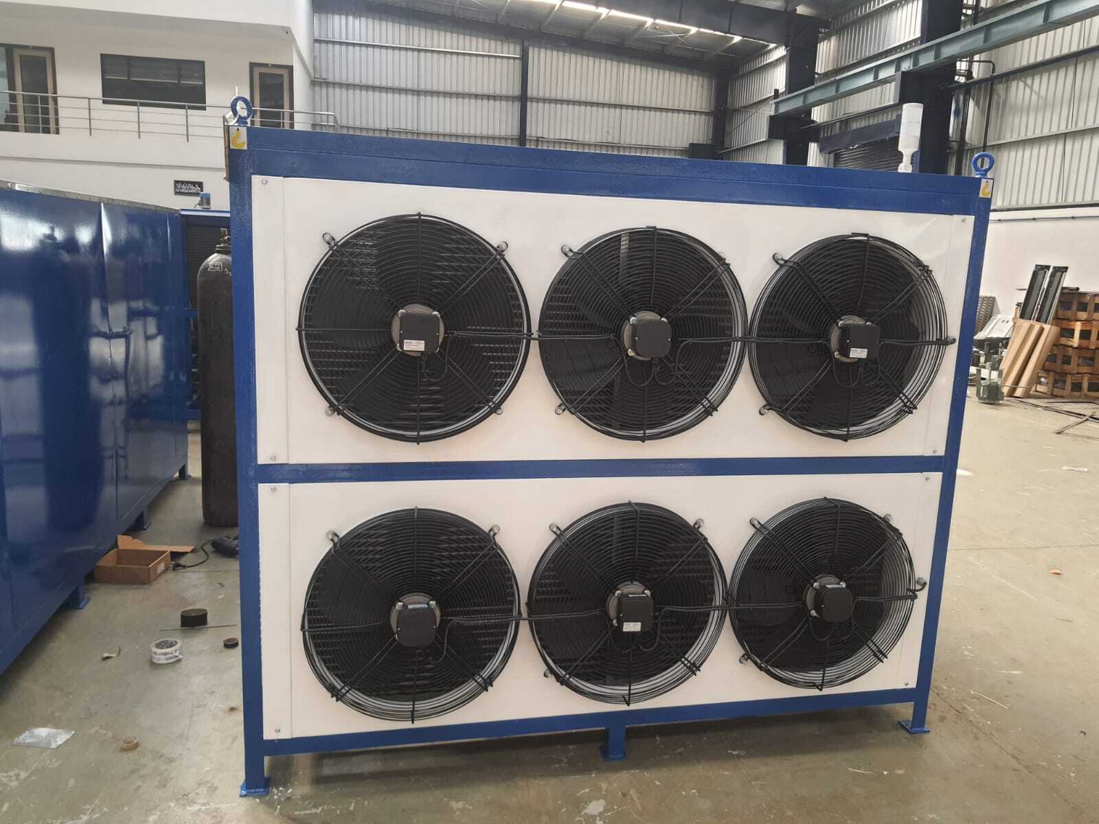 Industrial Air-cooled Chiller Units - Color: Blue