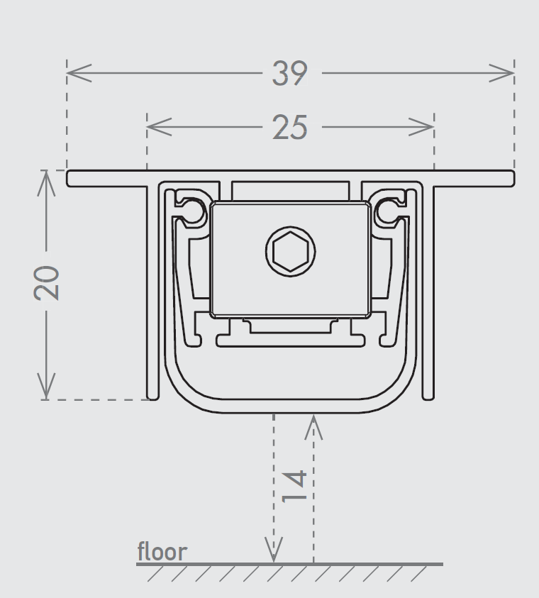 Aluminium Automatic Drop Down Seal (Model-alu)