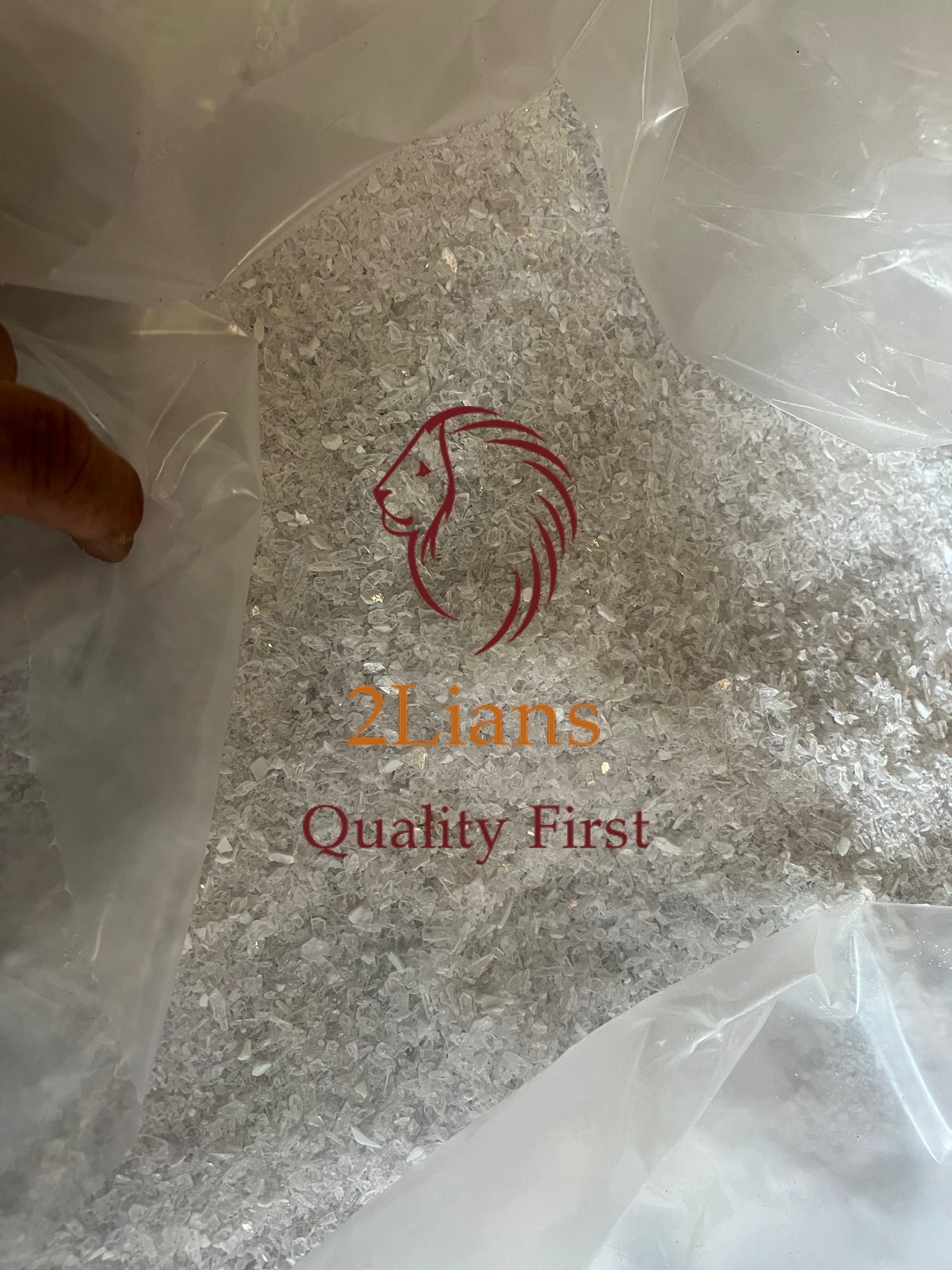Gpps Regrind - Mixed Cardboard Hang Tags Crystal Color White Polyethylene For Recycling