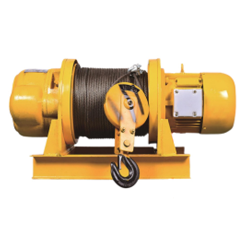 1T 3 Phase Heavy Duty Electric Winch - Capacity 1-5 Tons/Day, Drum Capacity 900 mL, Length >100 m | Ideal for Industrial Applications, Durable Design for Long-Distance Pulling