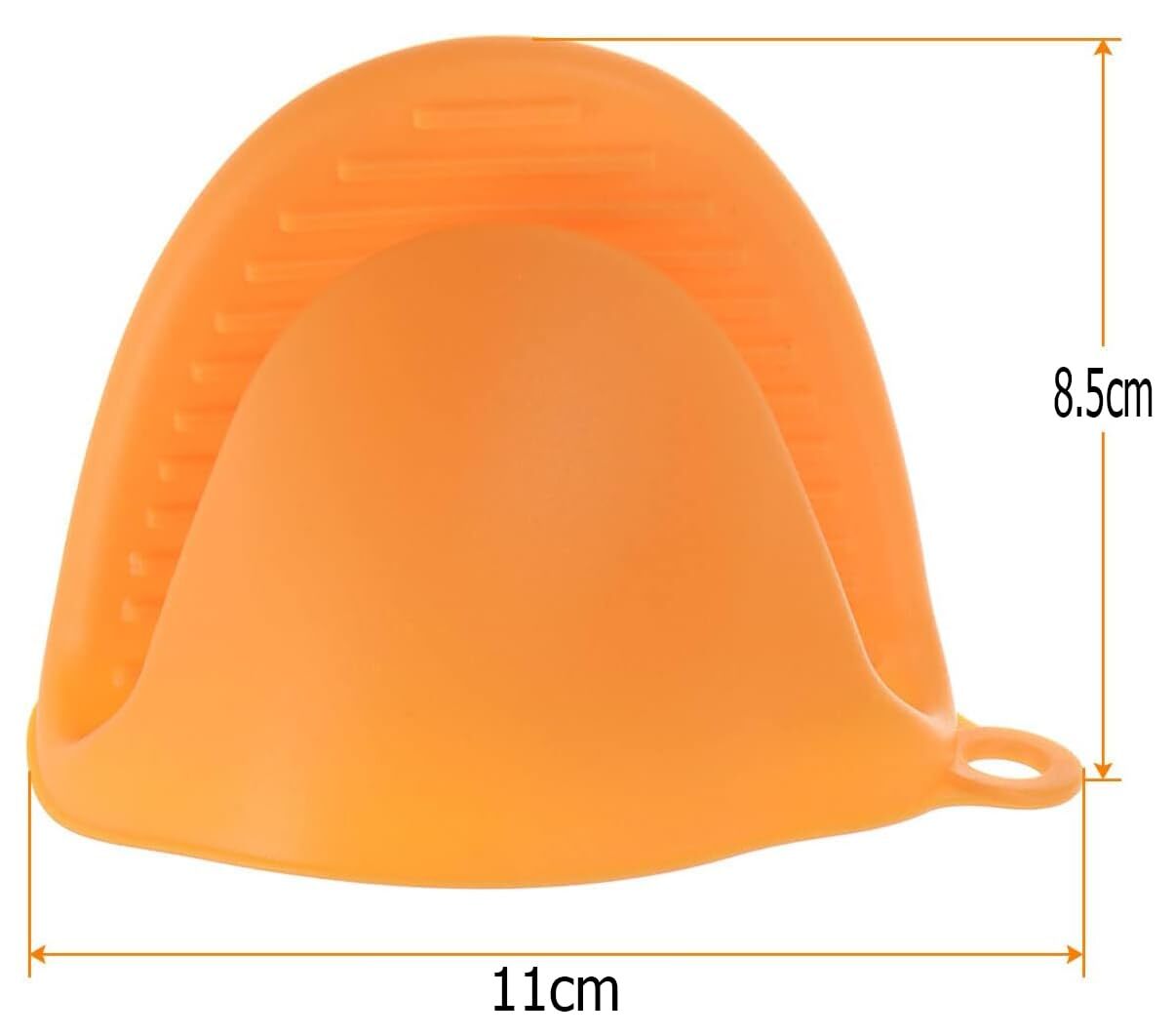 Oven Mitt - Silicone, 7x5 Cm, Orange | Heat Resistant, Safe Grip For Hot Cookware, Easy Slip-on Design, Convenient Hanging Options