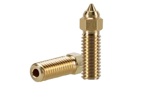Creality K1 Nozzle Ender 3 Brass Nozzles V3 Size 0.4mm - Brass Material, 0.4mm Nozzle Size, Compatible with KE/K1/K1 Max Printers, 10g Weight