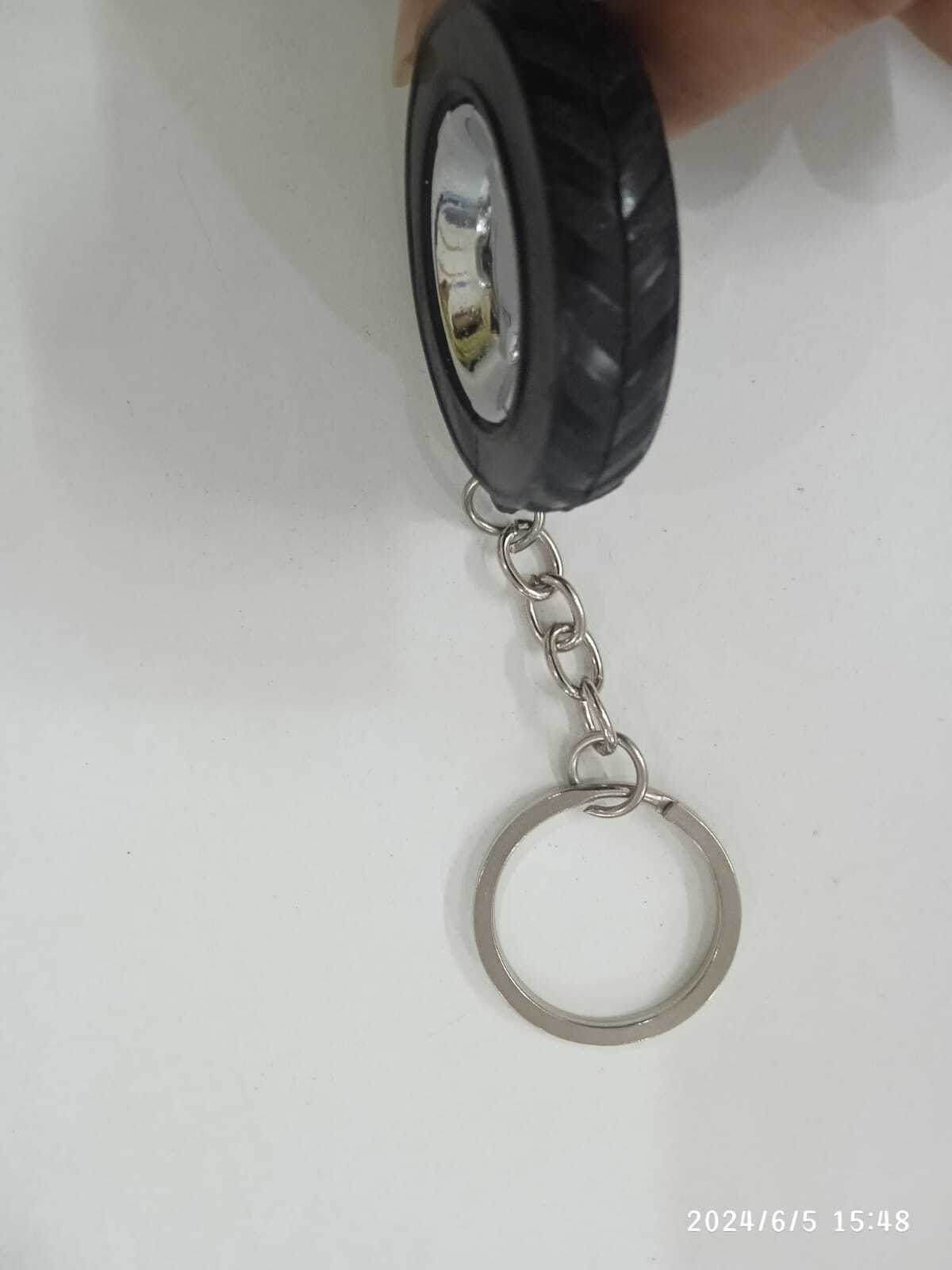 Tyre Keychain - Eco-friendly Zinc Alloy Design | High-grade Polished Chrome Plated, Exquisite Workmanship, Fashionable Black Finish