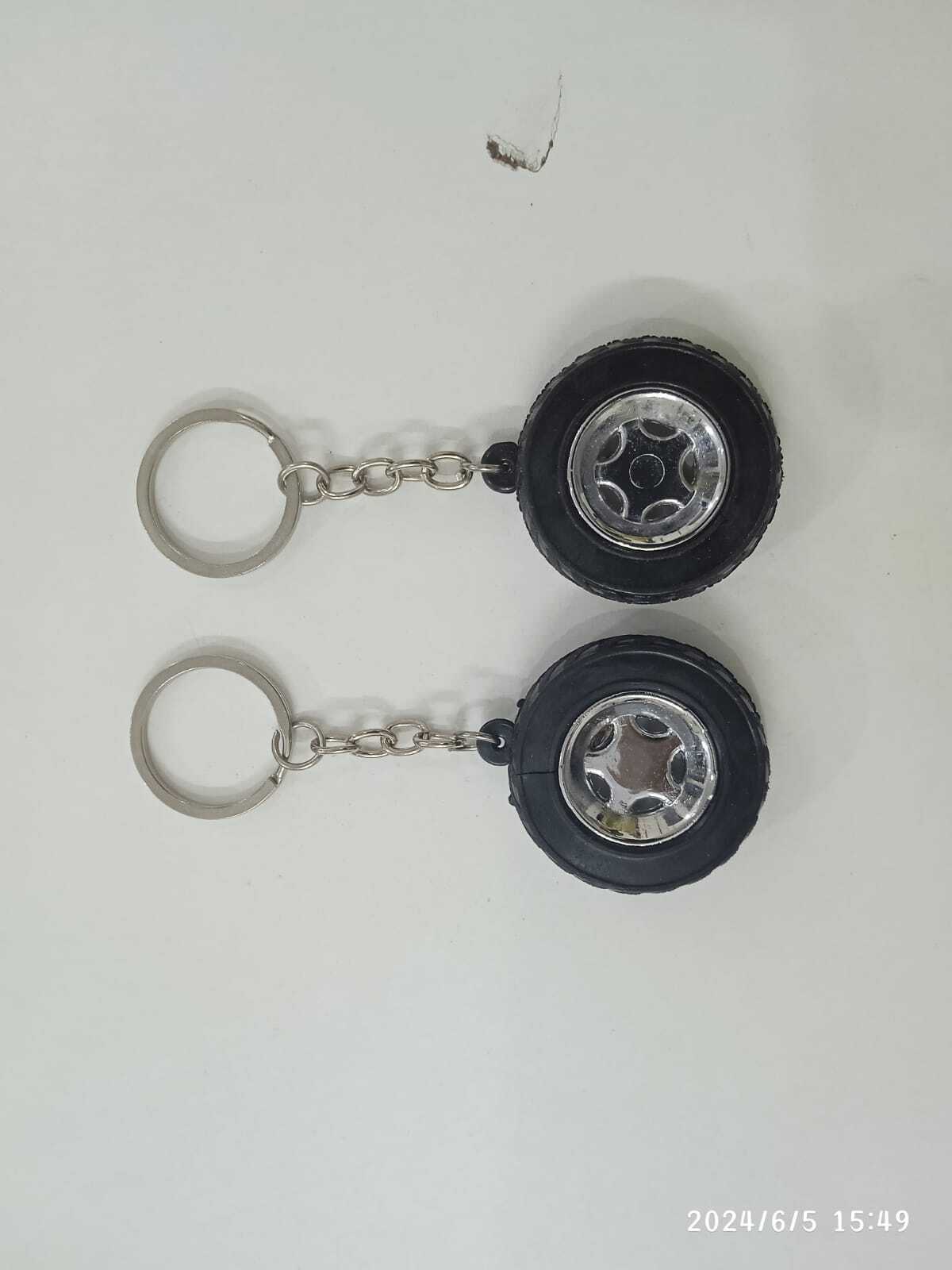 Tyre Keychain - Eco-friendly Zinc Alloy Design | High-grade Polished Chrome Plated, Exquisite Workmanship, Fashionable Black Finish