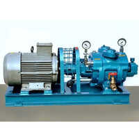 Single Phase Liquid Ring Vacuum Pump - Mild Steel, Different Sizes, Multicolor, 20 m3 Flow Rate | Efficient Industrial Vacuum Pump for Heavy-Duty Applications