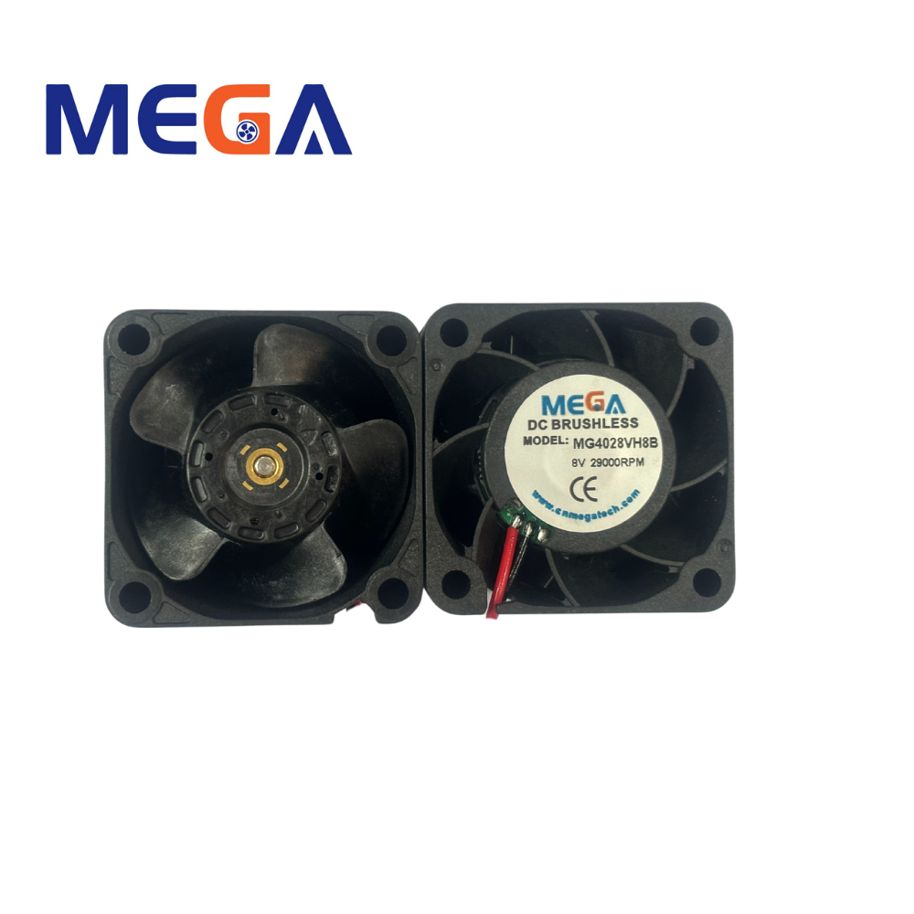 Mega Low Noise 38x38x28mm Small Plastic 12v Cooling Fan For Electronics
