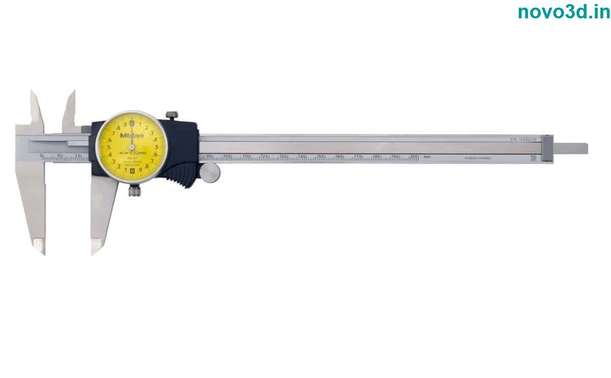 Mitutoyo Dial Vernier Caliper 0-150 Mm/0-200 Mm Of Measuring Tools - Color: Silver/white/yellow