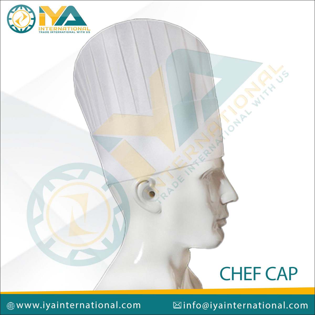 White Non Woven Chef Cap And Paper Chef Cap
