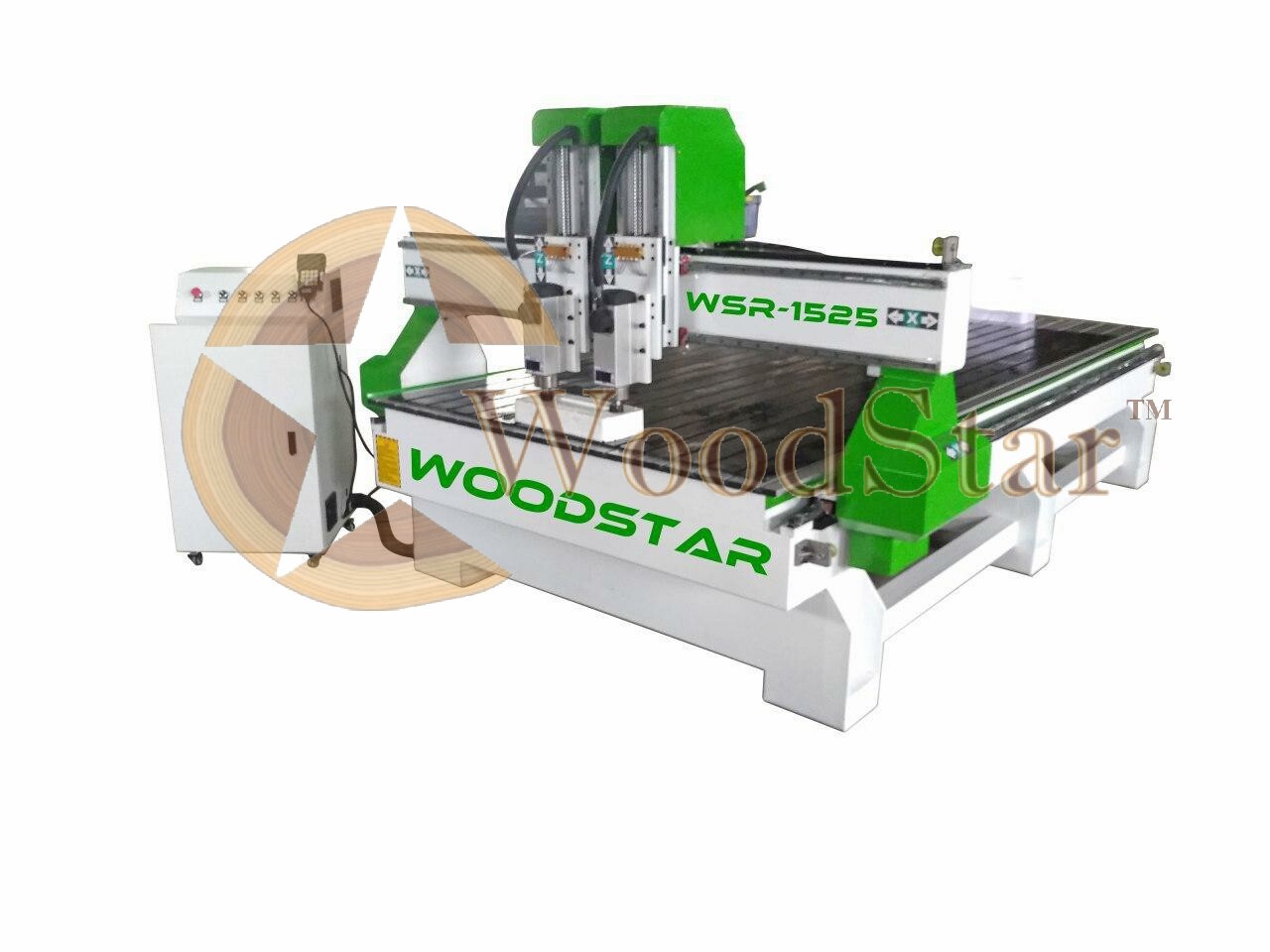 Woodstar Cnc Router - 1500x2500x300 Mm, Dynamic 24000 Rpm Spindle, Reliable After-sales Support, 1200 Kg Gross Weight, Versatile Artcam & Vcarve Aspire Software, Heavy-duty Steel Frame, Automatic Operation, Superior Precision With Taiwan Linear Rail