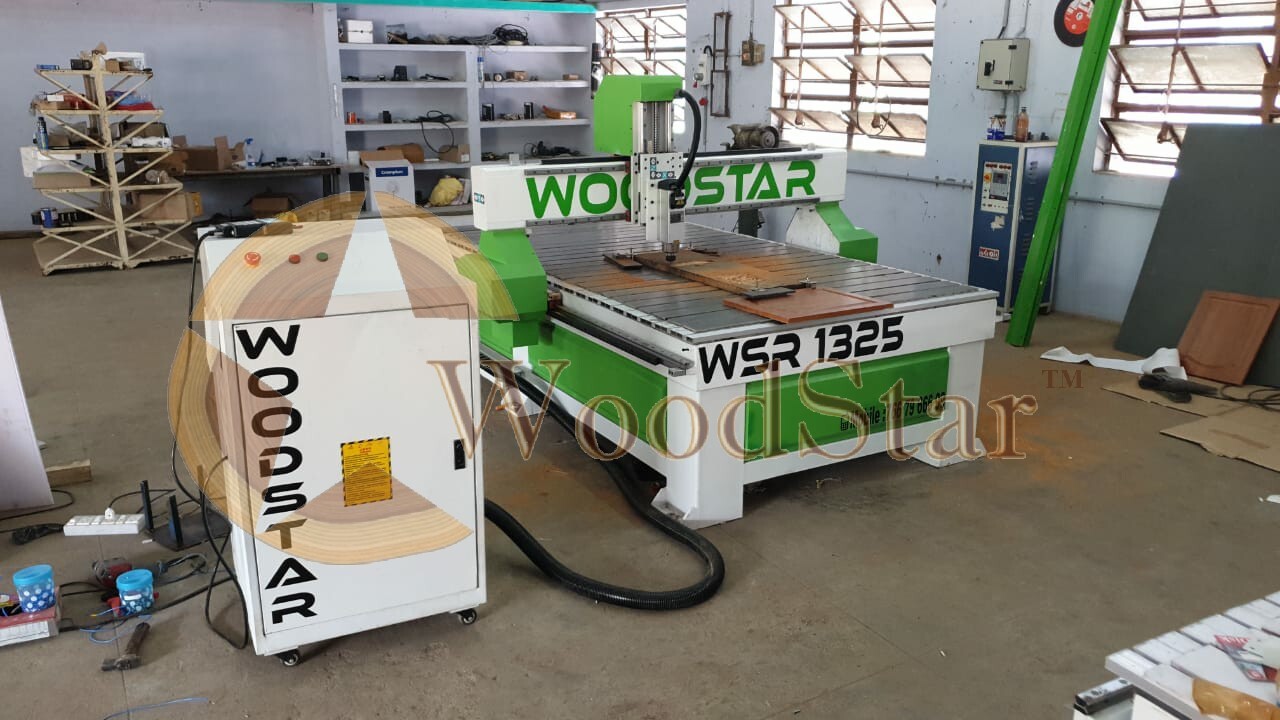 Woodstar Cnc Router - 1500x2500x300 Mm, Dynamic 24000 Rpm Spindle, Reliable After-sales Support, 1200 Kg Gross Weight, Versatile Artcam & Vcarve Aspire Software, Heavy-duty Steel Frame, Automatic Operation, Superior Precision With Taiwan Linear Rail