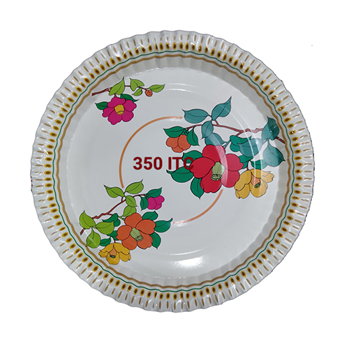 350 ITC Printed Paper Plate - Application: Commercial
