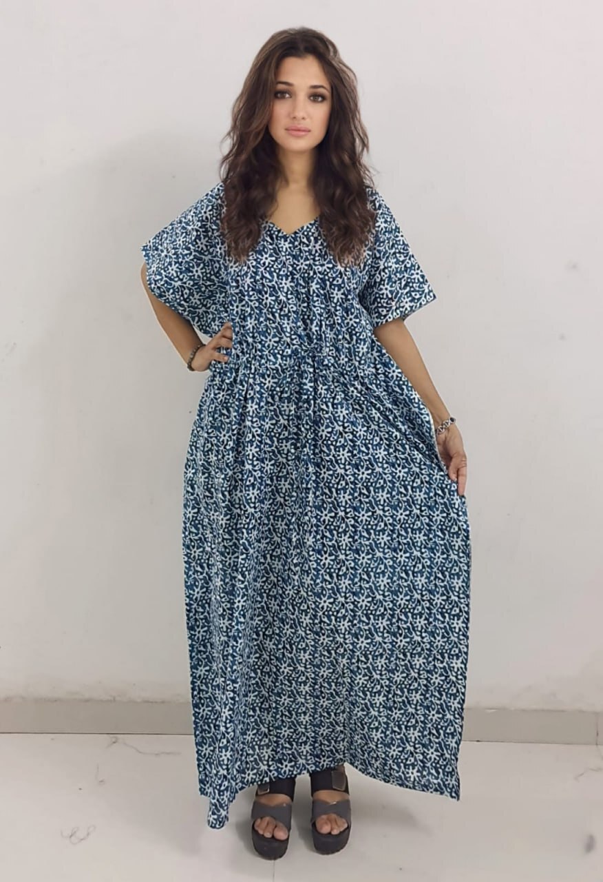 Cotton Kaftan - Color: Brown