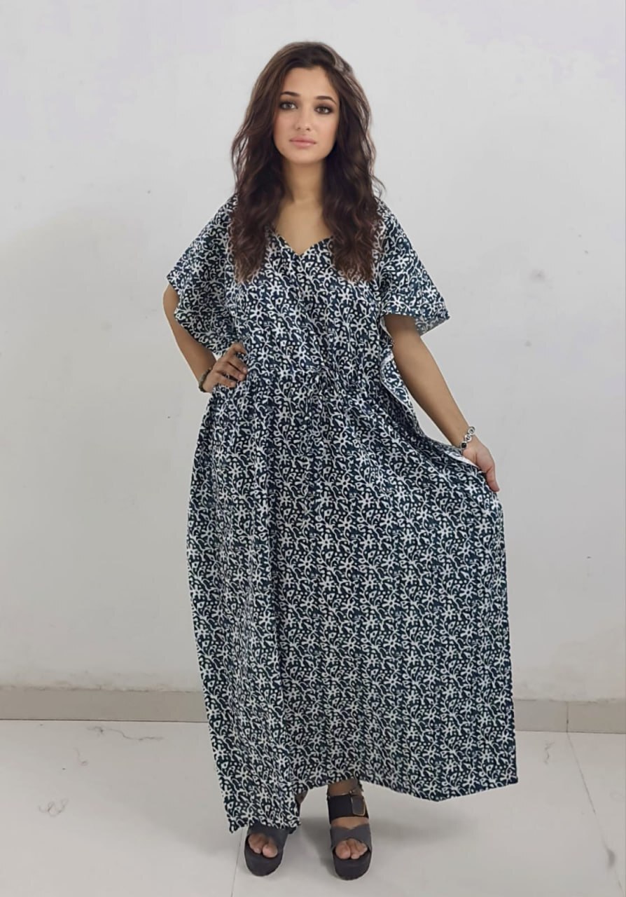 Cotton Kaftan - Color: Brown