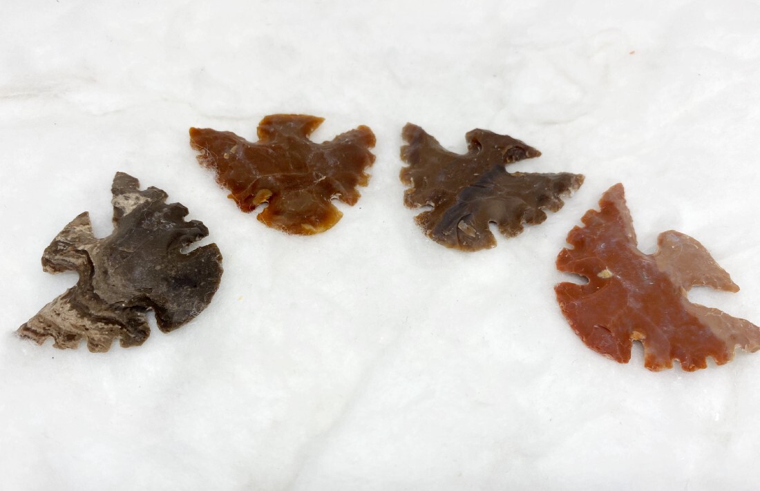 Fancy Eagle Shaped Arrowhead Points Crystal Arrowhead Points - Natural Indian Agate, 2 Inch Size, Multicolour, Symbol Of Strength And Courage
